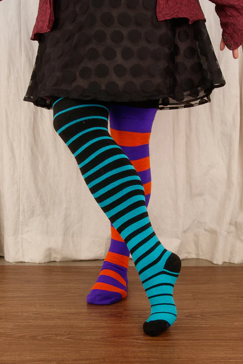 Acrylic Mystery Mismatch Extraordinary Thigh High Socks - Image 2