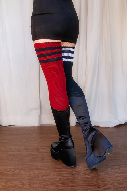 Americana Mystery Mismatch Thigh High Socks - Image 4