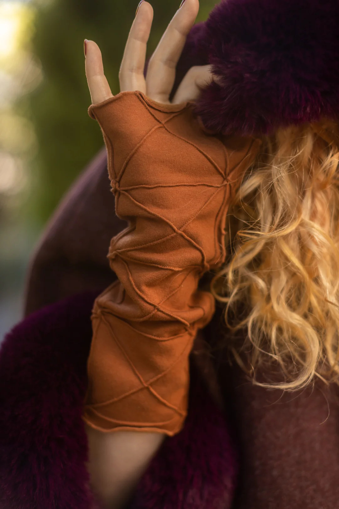 Bamboo Fleece Textured Arm Warmers - Image 12