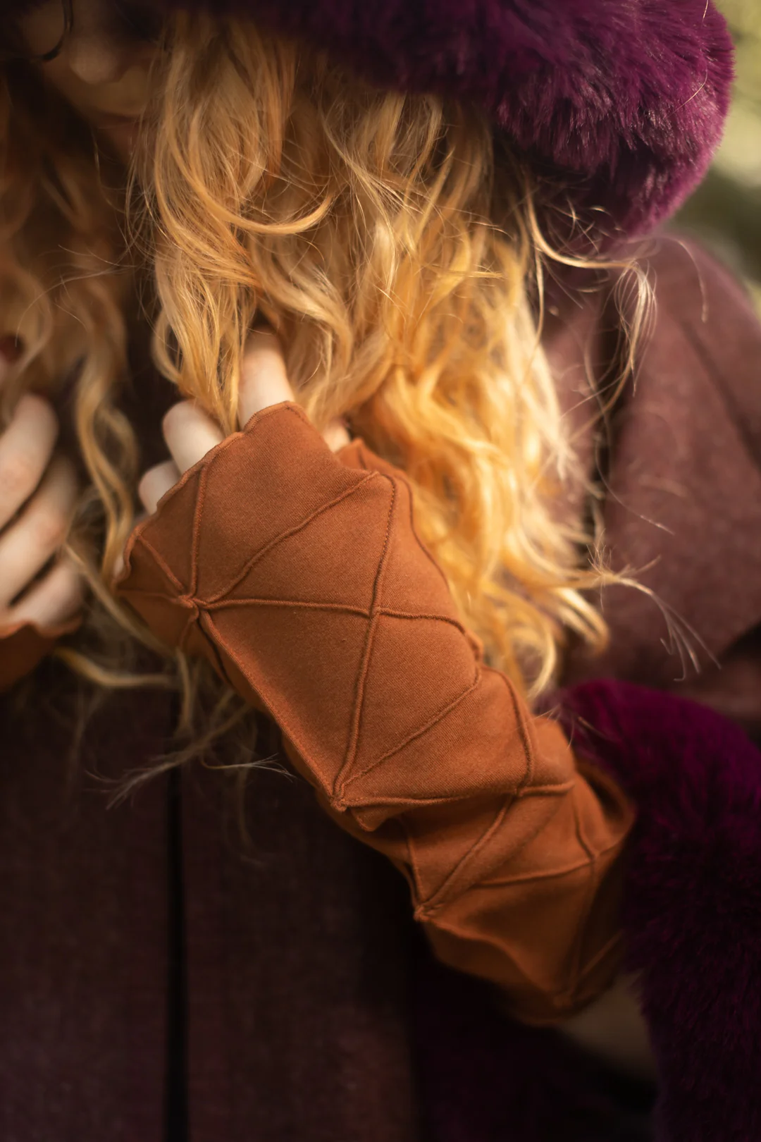 Bamboo Fleece Textured Arm Warmers - Image 14