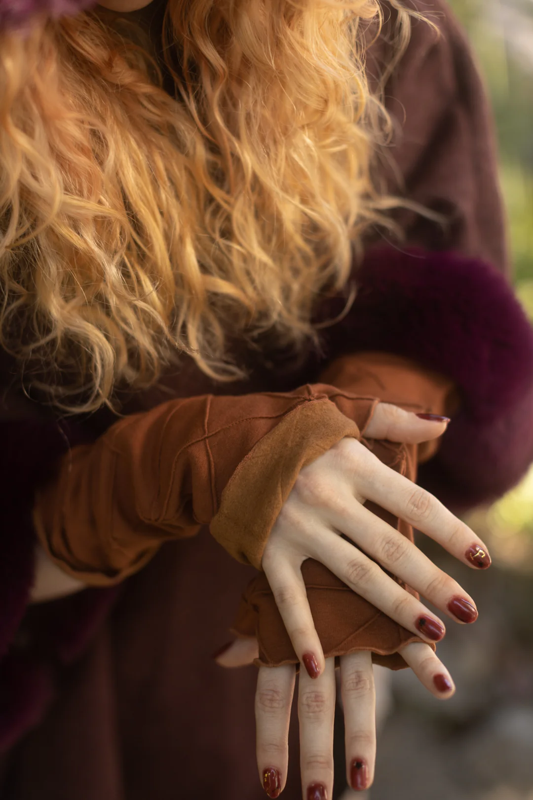 Bamboo Fleece Textured Arm Warmers - Image 15