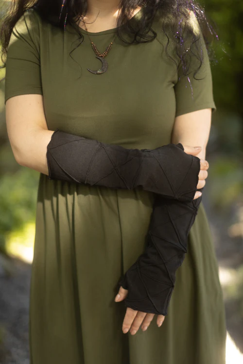 Bamboo Fleece Textured Arm Warmers - Image 3