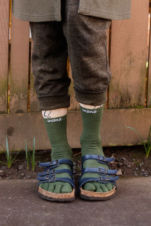 Basic Wool Liner Crew Toe Socks - Image 10