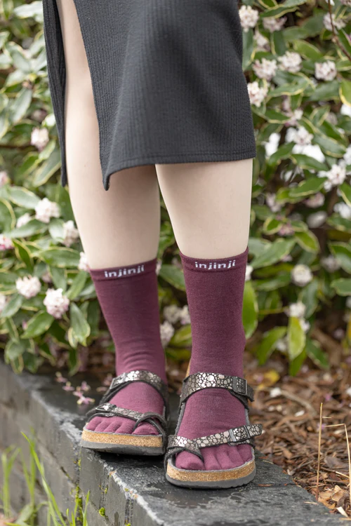 Basic Wool Liner Crew Toe Socks - Image 6