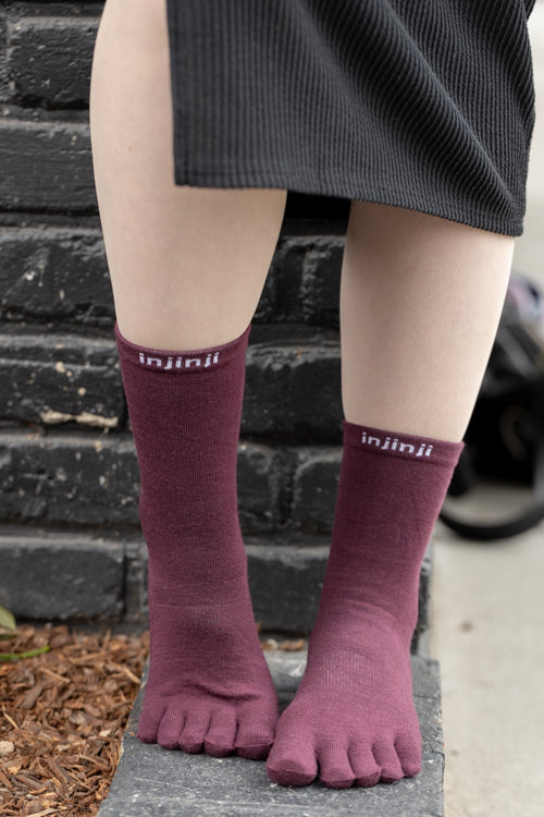 Basic Wool Liner Crew Toe Socks - Image 9