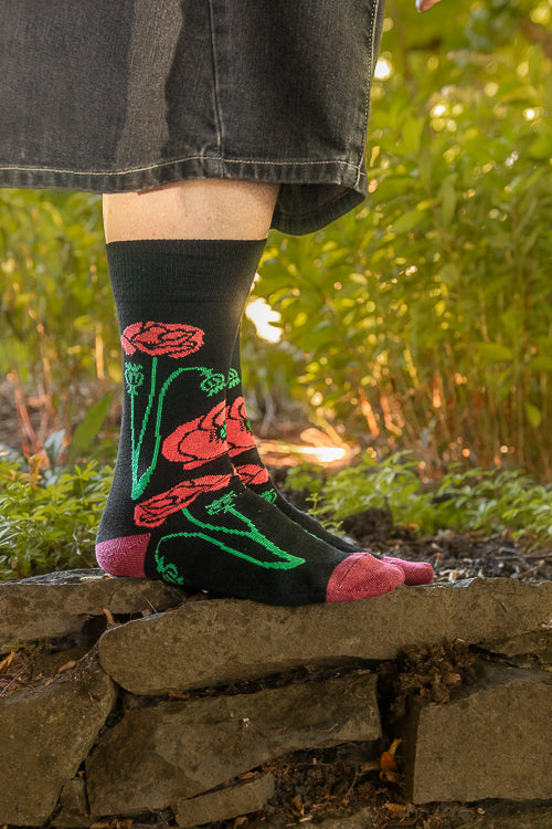Botanical Nouveau Crew Socks - Image 4