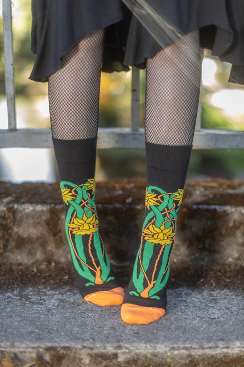 Botanical Nouveau Crew Socks - Image 8