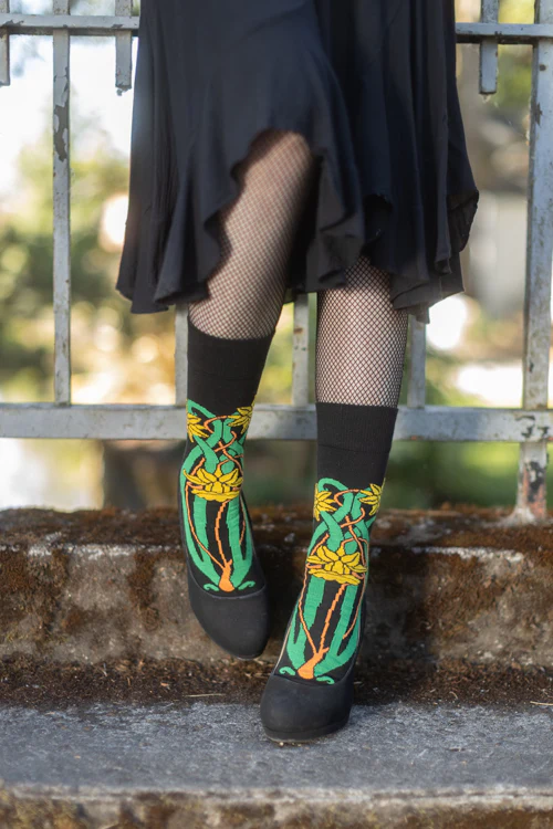 Botanical Nouveau Crew Socks - Image 9