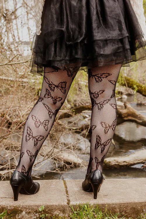 Butterfly Net Tights - Image 3