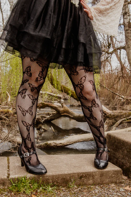 Butterfly Net Tights - Image 9