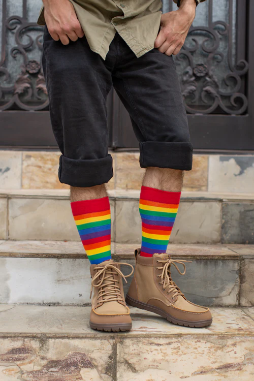 Classic Rainbow Striped Crew - Image 4