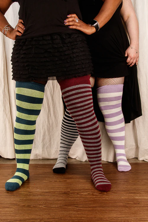 Cotton Mystery Mismatch Extraordinary Thigh High Socks - Image 4