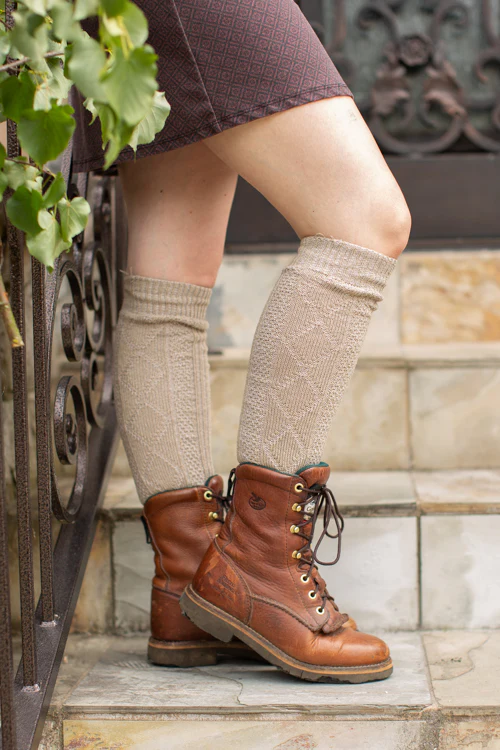 Diamond Rib Knee Socks - Image 15