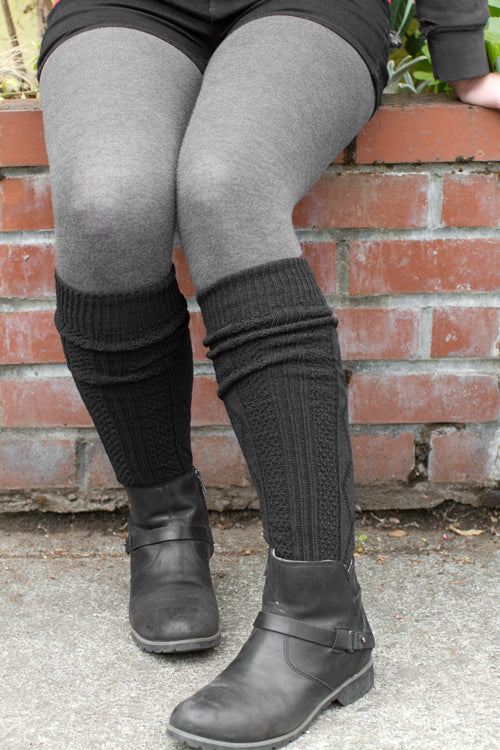 Diamond Rib Knee Socks - Image 5