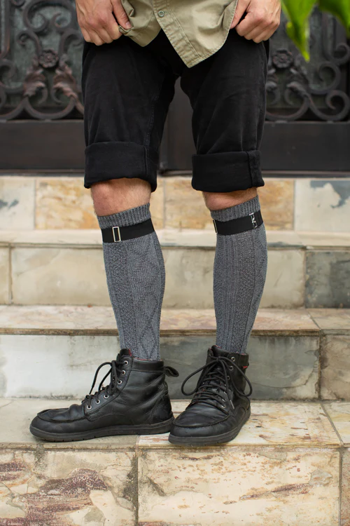 Diamond Rib Knee Socks - Image 8