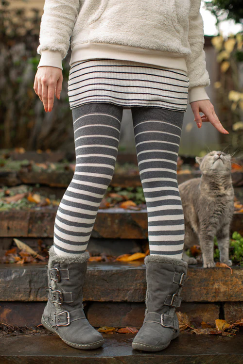 Longer Gradient Stripe Extraordinary Thigh High - Image 10