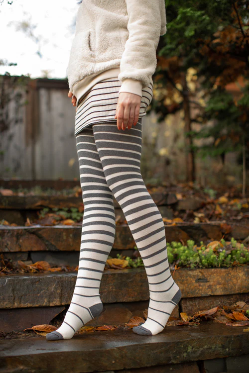 Longer Gradient Stripe Extraordinary Thigh High - Image 11