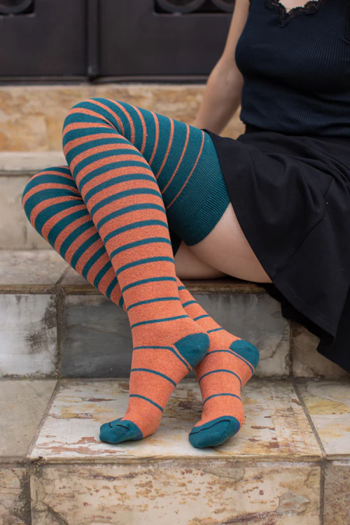 Longer Gradient Stripe Extraordinary Thigh High - Image 24