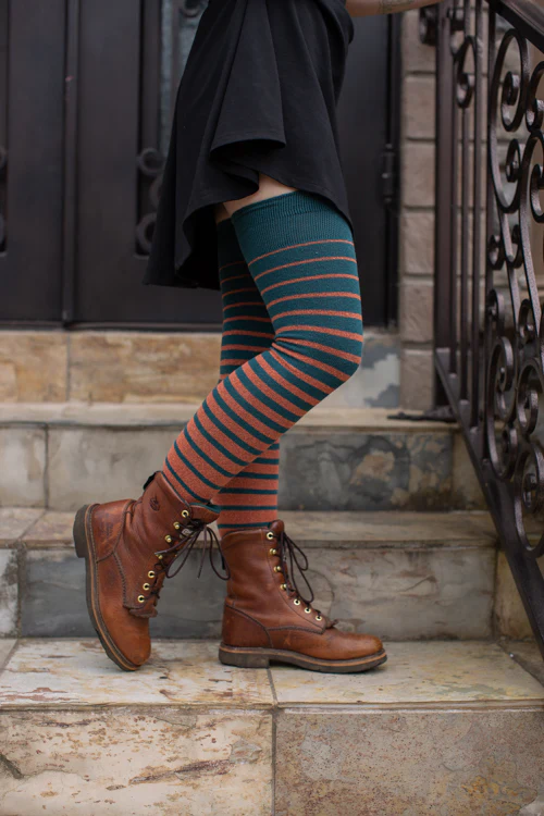 Longer Gradient Stripe Extraordinary Thigh High - Image 25