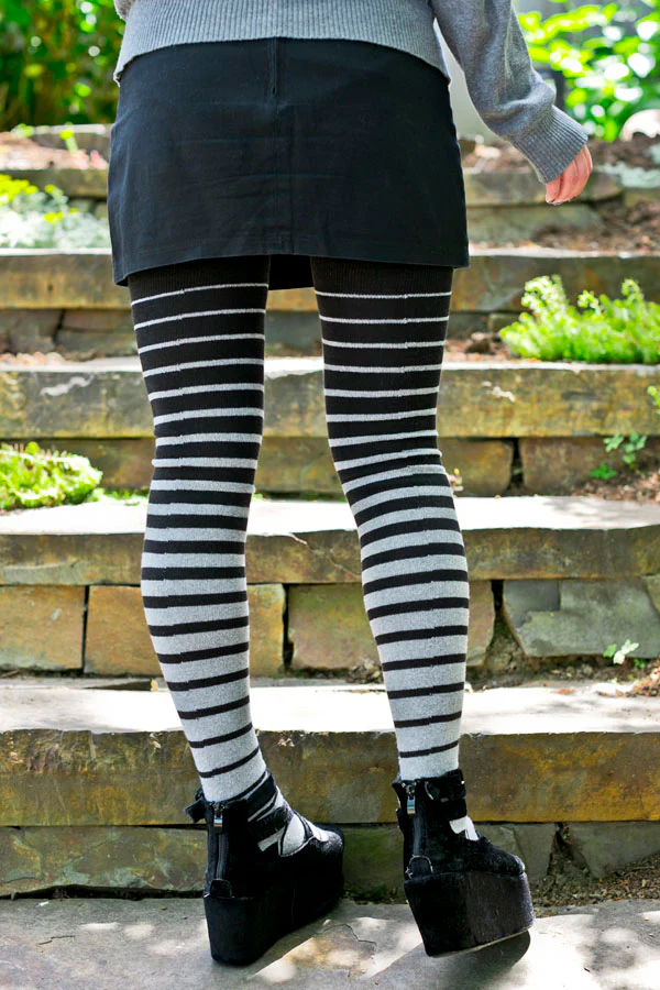 Longer Gradient Stripe Extraordinary Thigh High - Image 5