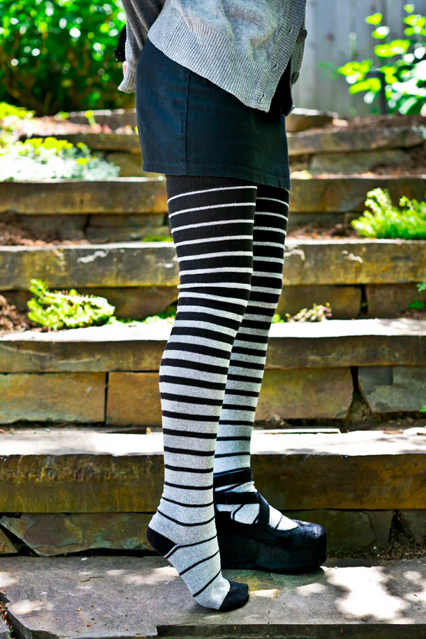 Longer Gradient Stripe Extraordinary Thigh High - Image 6