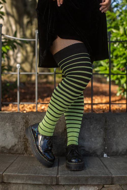 Longer Gradient Stripe Extraordinary Thigh High - Image 7