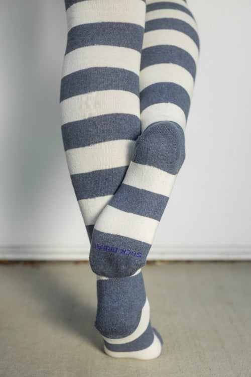 Longer Striped Extraordinary Thigh High Socks - Image 73