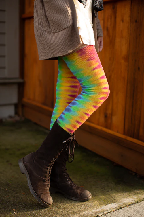 Longer Tie Dyed Extraordinary Thigh High - Image 13