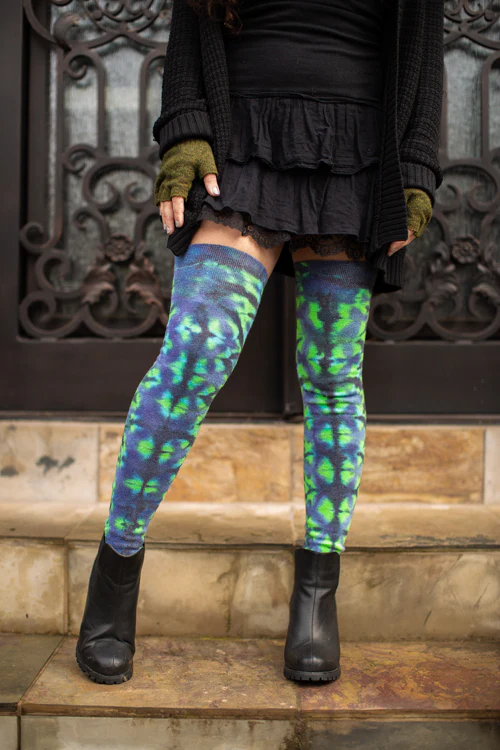 Longer Tie Dyed Extraordinary Thigh High - Image 3