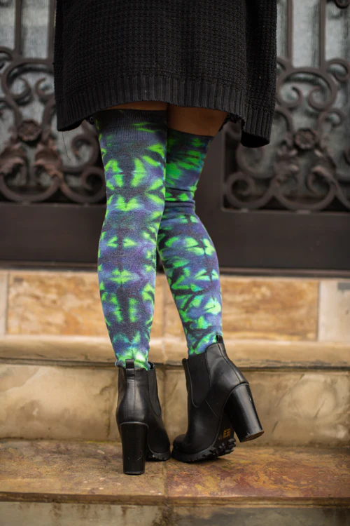 Longer Tie Dyed Extraordinary Thigh High - Image 4