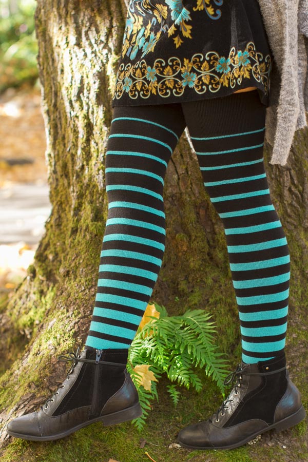 Acrylic Gradient Stripes Extraordinary Thigh High - Image 12
