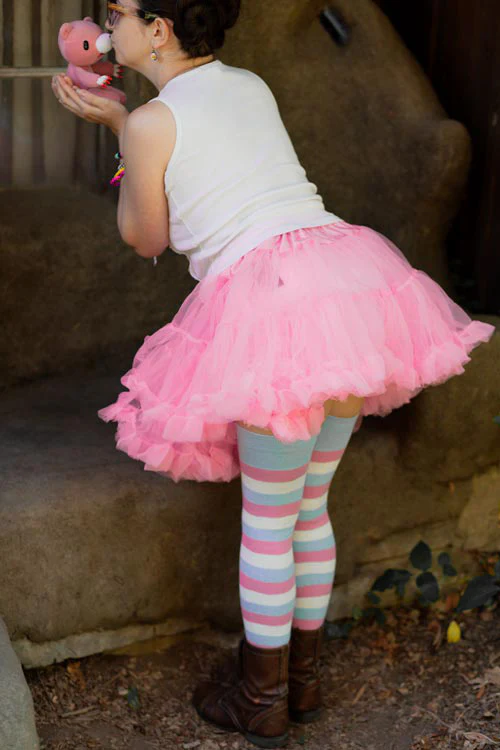 Cotton Candy Stripes Extraordinary Thigh High - Image 3