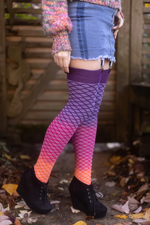 Mermaid Dip Dyed Extraordinary Thigh High - Image 3