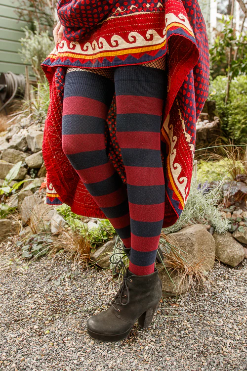 Striped Extraordinary Thigh High Socks - Image 42