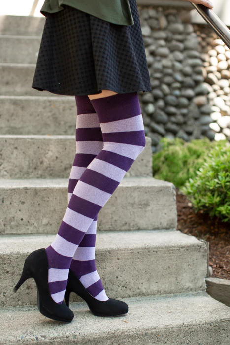 Striped Extraordinary Thigh High Socks - Image 50