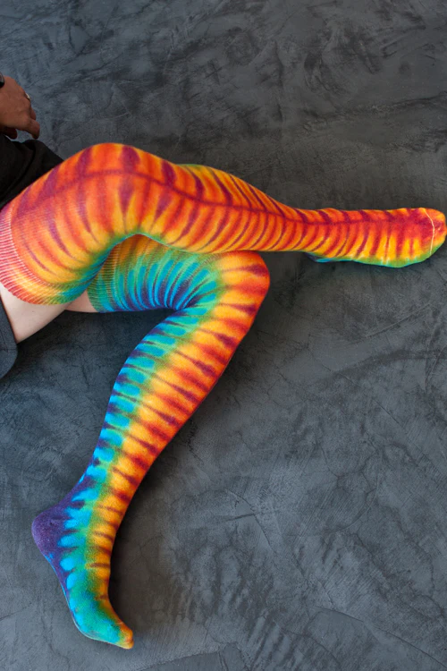Tie Dyed Extraordinary Thigh High - Image 2