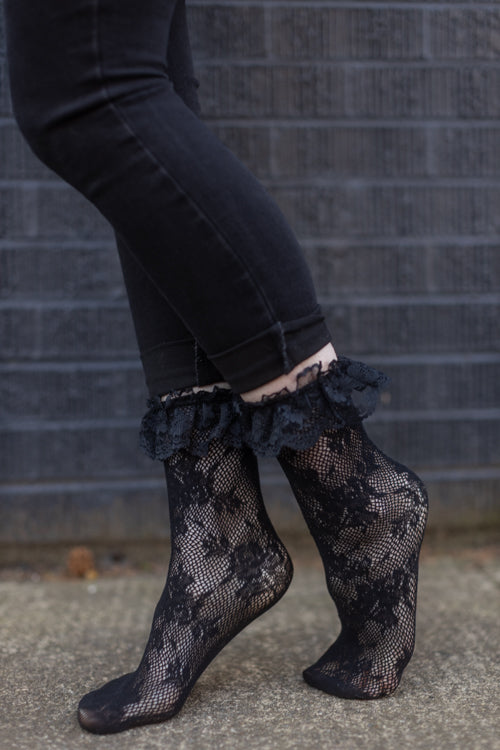 Floral Lace Anklets - Image 2