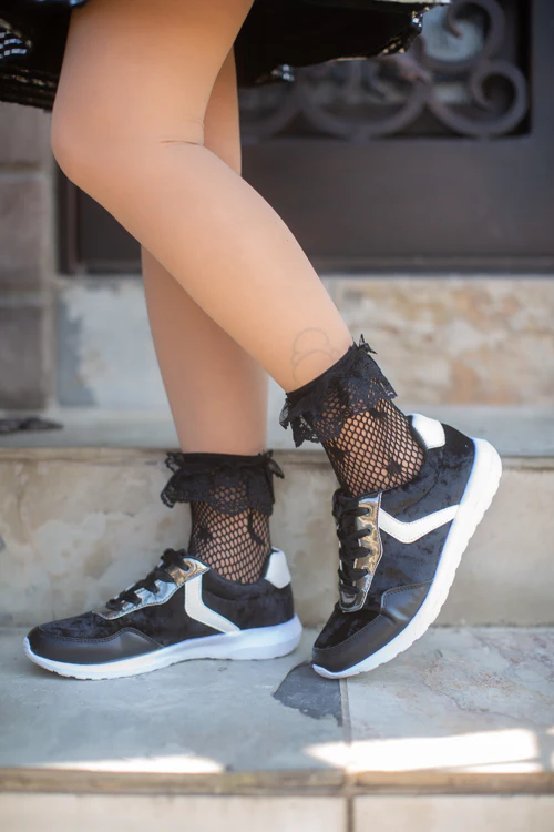 Galaxy Net Anklet with Lace Top - Image 3