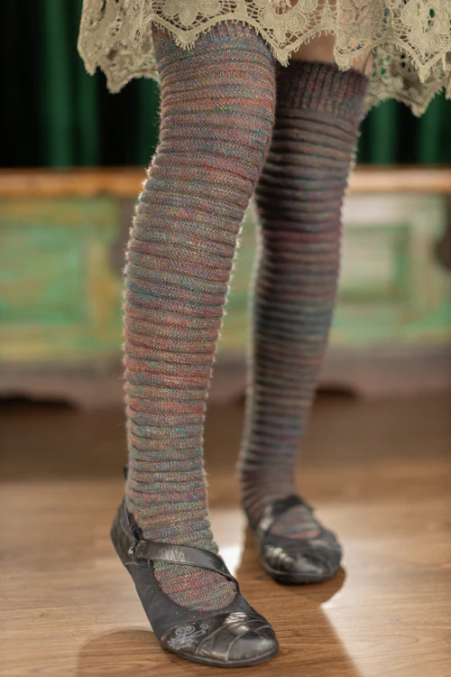 Galaxy Slinky Thigh High Socks - Image 6