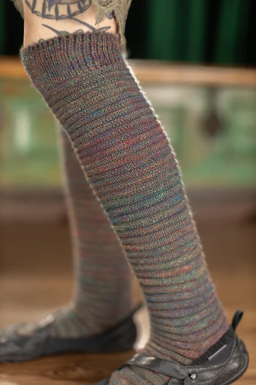 Galaxy Slinky Thigh High Socks - Image 8