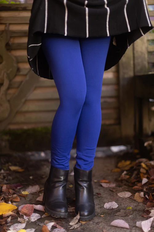 High Waisted Fleece Lined Leggings - Image 8