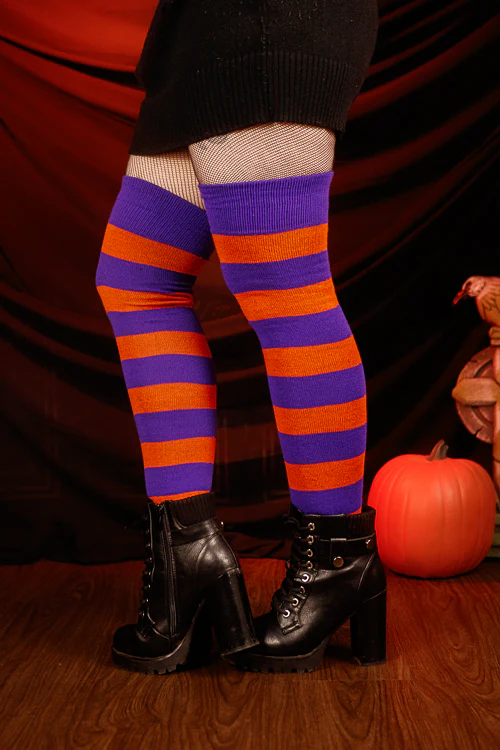 Hocus Pocus Striped Extraordinary Thigh High - Image 3