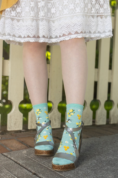 Honey Bee Floral Mini Crew - Image 5
