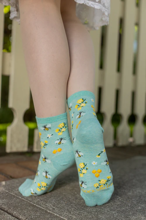 Honey Bee Floral Mini Crew - Image 6