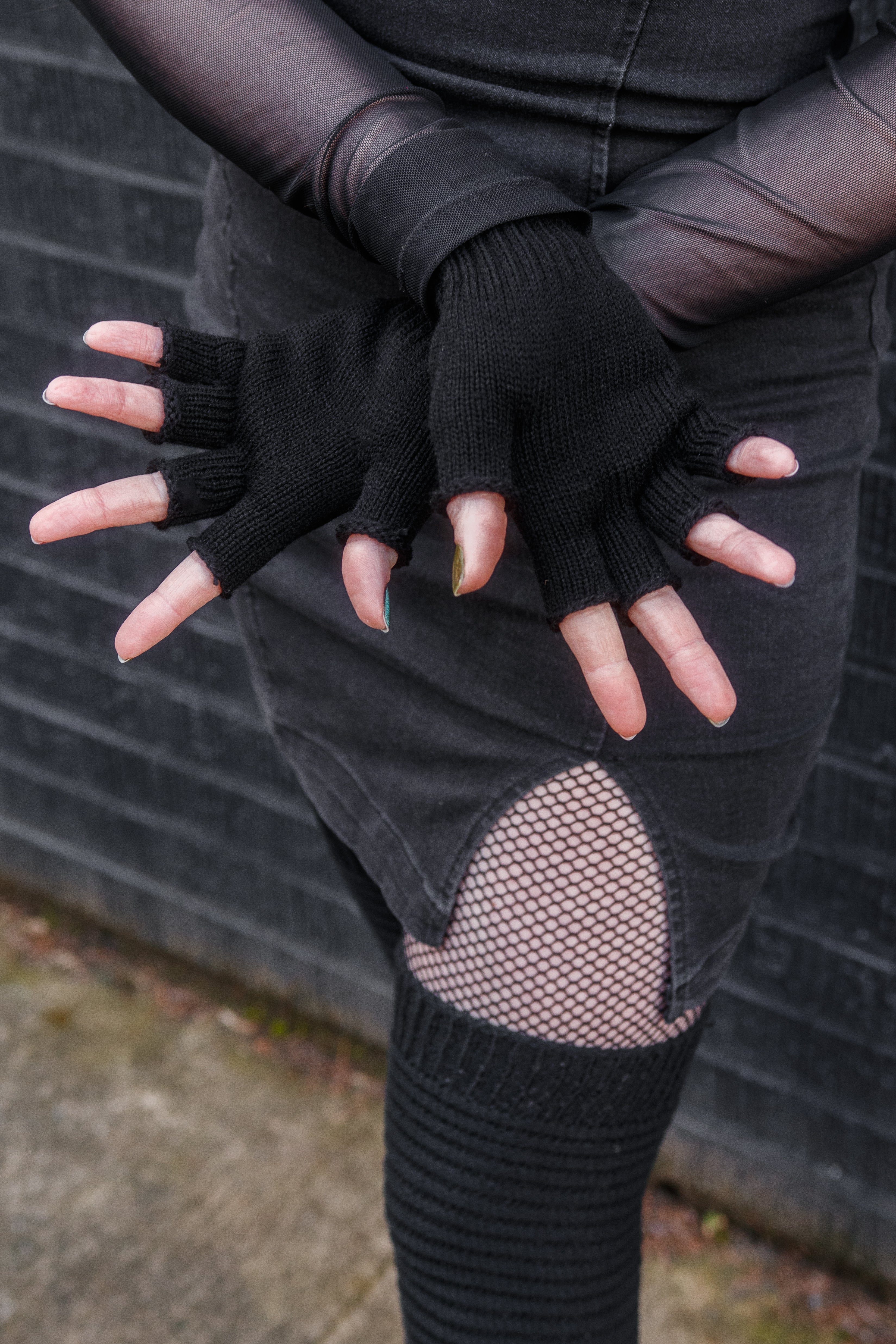 Knit Fingerless Gloves