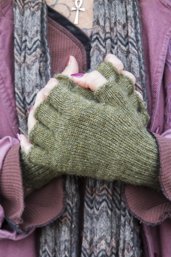 Knit Fingerless Gloves - Image 11