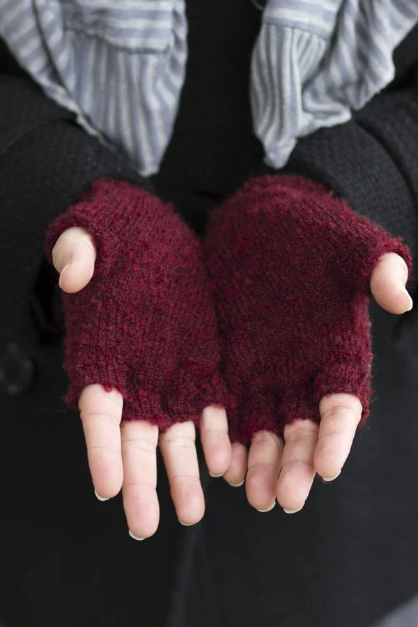 Knit Fingerless Gloves - Image 4