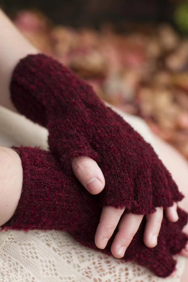 Knit Fingerless Gloves - Image 5