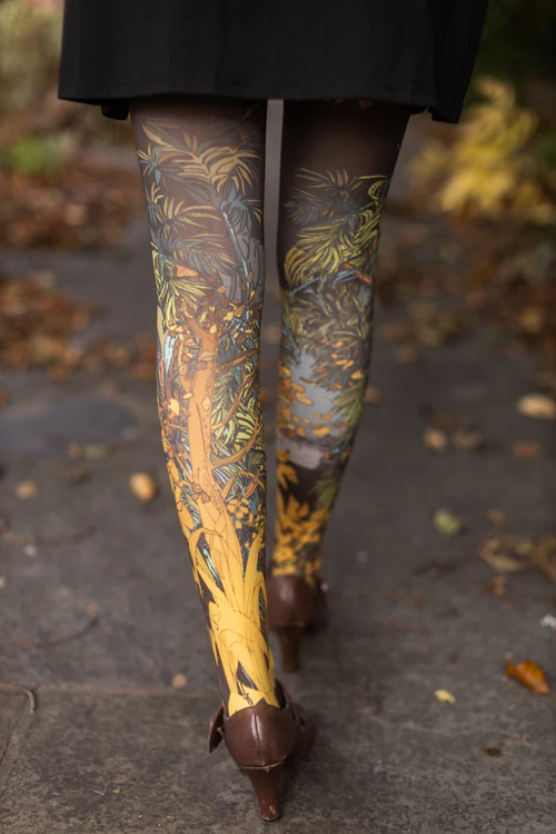 L'Ile Au Tresor Printed Tights - Image 2