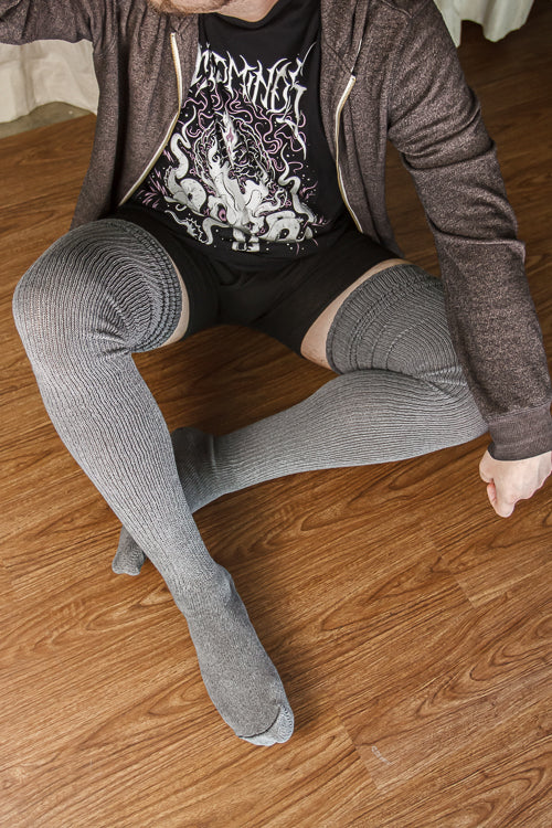 Larger Footed Long Cuffable Scrunchable Socks - Image 16